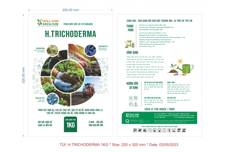 H.Trichoderma 1kg (gói)